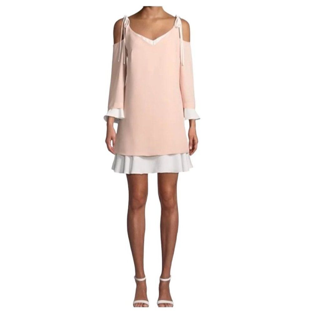 Nanette Lepore Cold Shoulder Shift Dress (size 6)